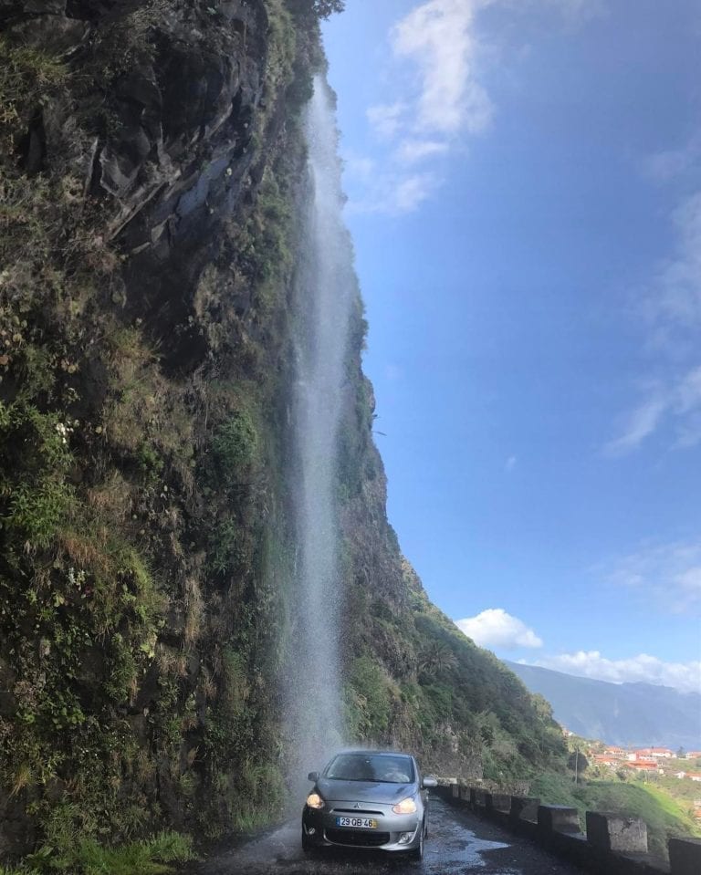 Madera - krajobraz Madery - wodospady na Maderze
