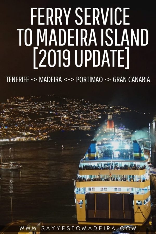 Ferry service from Portimao to Madeira Island 2019