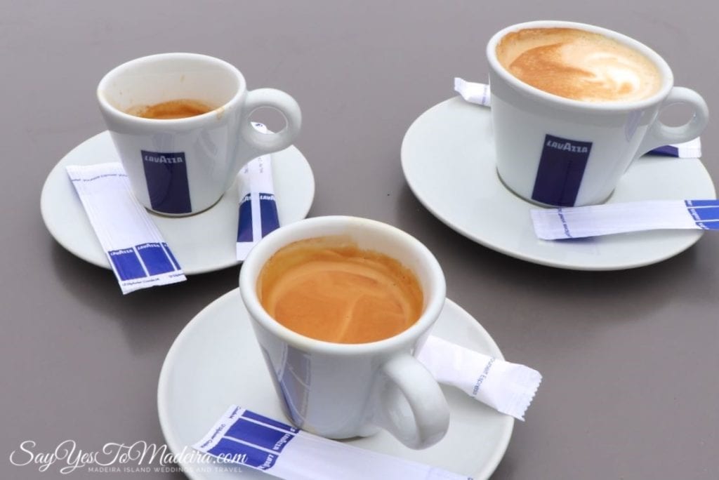 Bica, garoto, chino, chinesa..? Coffee types in Madeira, Portugal. How to order coffee in Portugal.