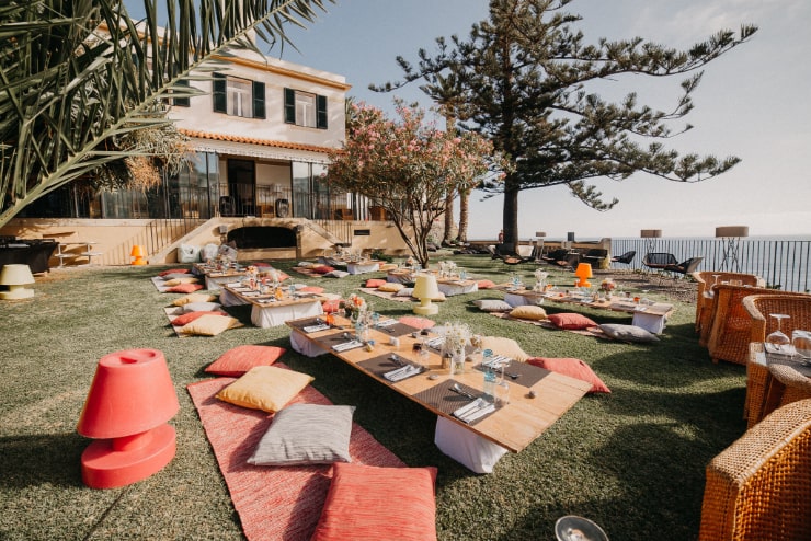 Beautiful boho style garden wedding on Madeira Island, Portugal