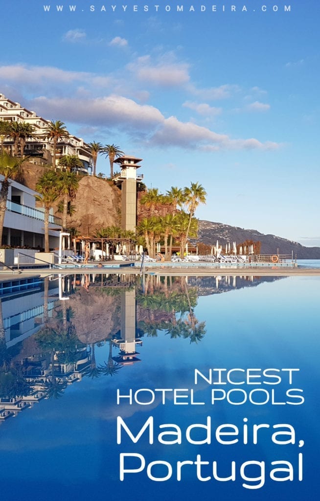 Hotels with the best swimming pools in Madeira Island. Check this list of 12 nicest and most interesting hotel pools in Madeira, Portugal ~ Hotel z najlepszym basenem na Maderze - zestawienie: najpiękniejsze hotelowe baseny na Maderze #madeira #portugal #funchal #travelblog #travel#swimmingpool #pool #vacation