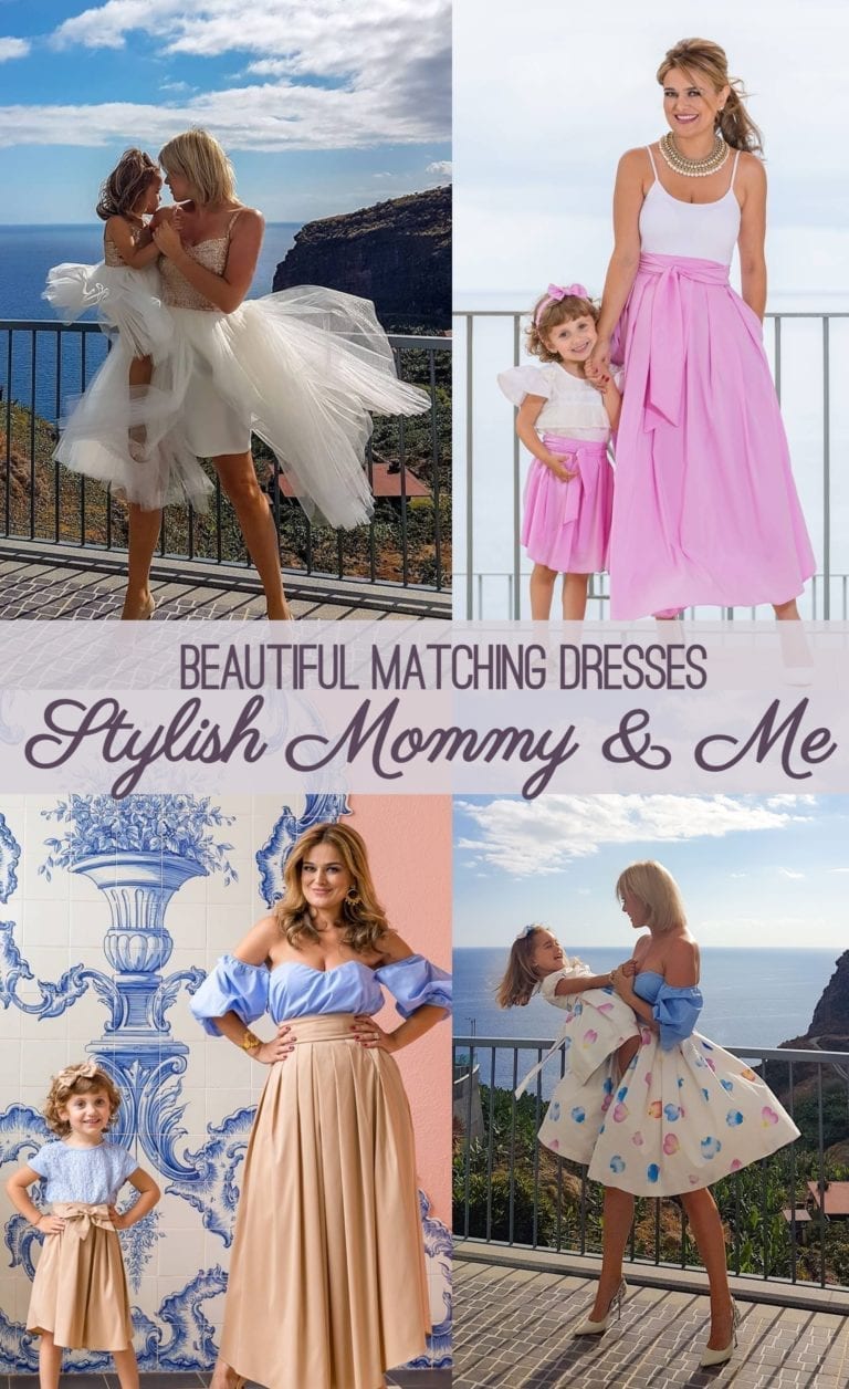 Dopasowane sukienki mama- córka. Piękne, ręcznie robione sukienki okolicznościowe dla mam, dziewczynek i ich lalek