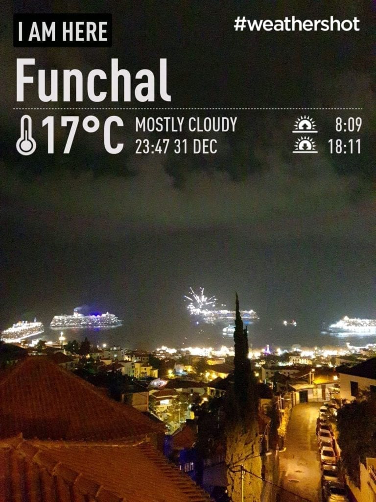 Weather on New Year's Eve in Funchal, Madeira, Portugal || Pogoda w Sylwestra w Funchal na Maderze w Portugalii. Deszczowa pogoda na Maderze