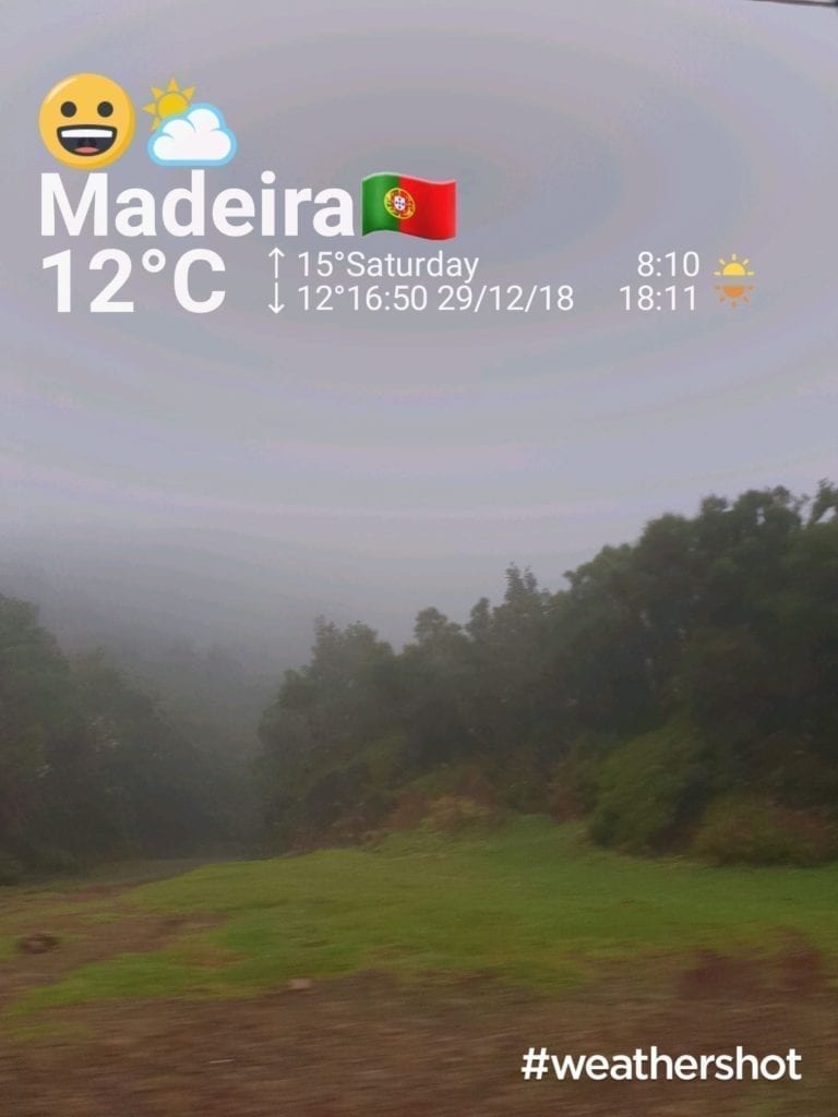 Weather in Paul da Serra, Madeira Island, in December || Pogoda w Paul da Serra na Maderze w grudniu. Płaskowyż Paul da Serra.