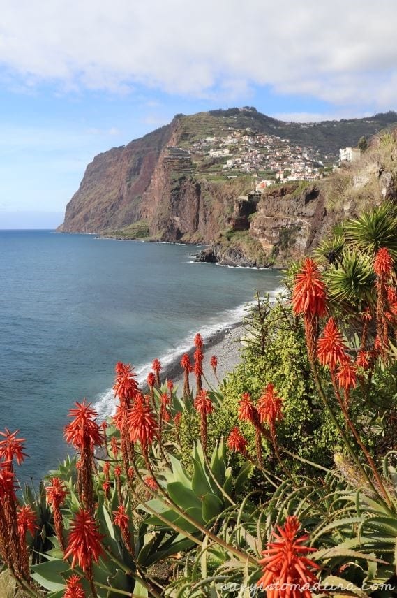 Camara de Lobos, Madeira Island. View on Cabo Girao Cliff. Recommended places in Camara de Lobos. #madeira #portugal #europetravel #portugaltravel Wioska rybacka Camara de Lobos na Maderze. Widok na klif Cabo Girao #madera