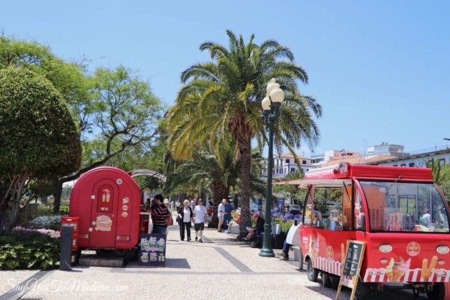 Jedzenie uliczne na Maderze - Funchal Marina w maju