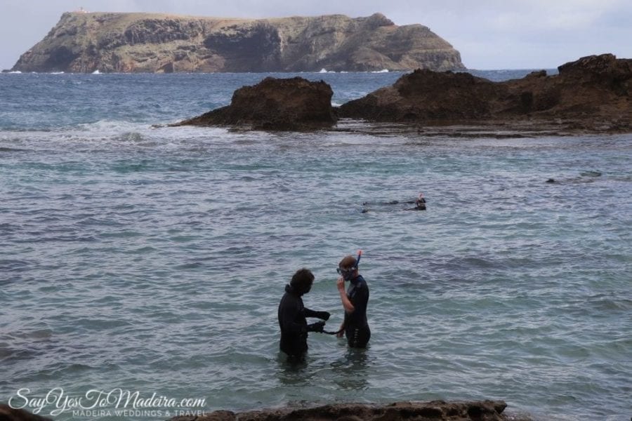 Rockpool snorkeling tour Porto Santo Portugal - Porto Santo tours II Wycieczki i rejsy na Porto Santo: nurkowanie z rurką w basenie pływowym