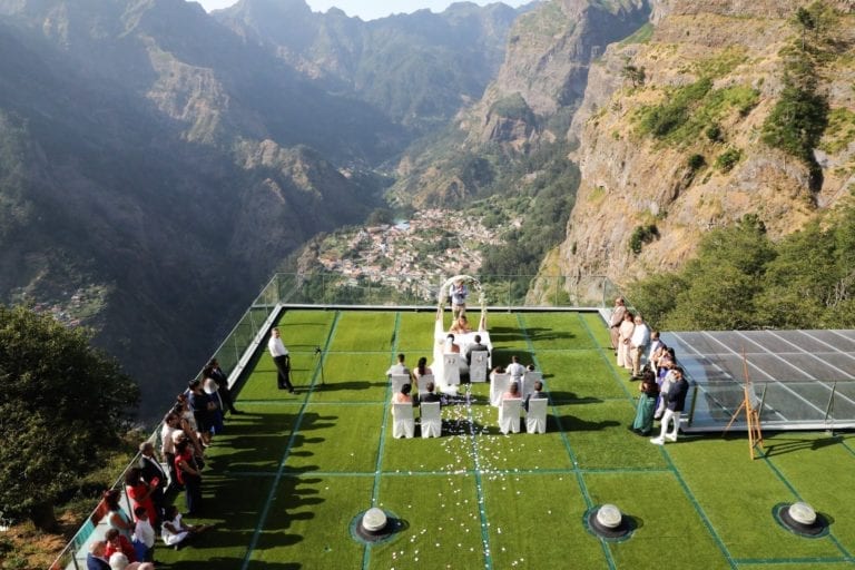 Mountain wedding venues. Mountain destination wedding venue in Madeira, Portugal