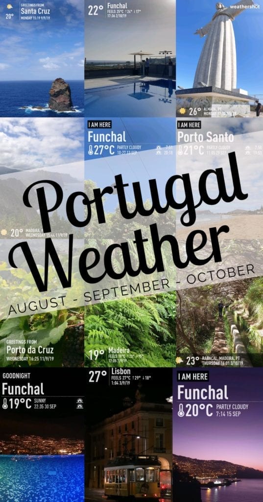 Best time to visit Portugal? Best time to visit Madeira Island? In my opinion - September! Check our weather report: Weather in Portugal in August, September and October