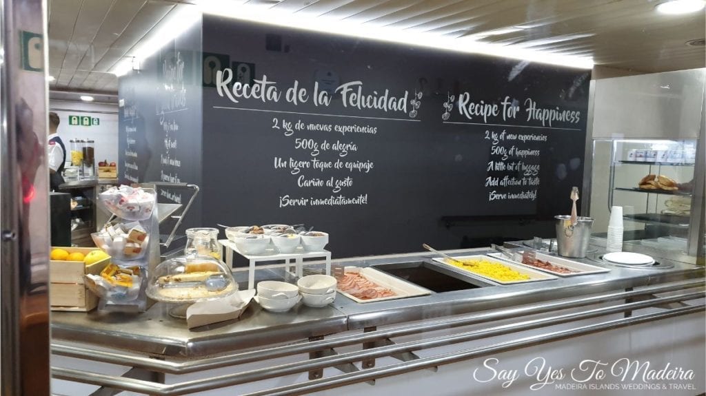 Restauracja/bufet na promie na Madere i Wyspy Kanaryjskie