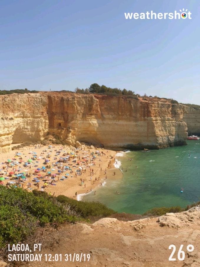 Pogoda w Algarve w sierpniu. Weather in Algarve in August