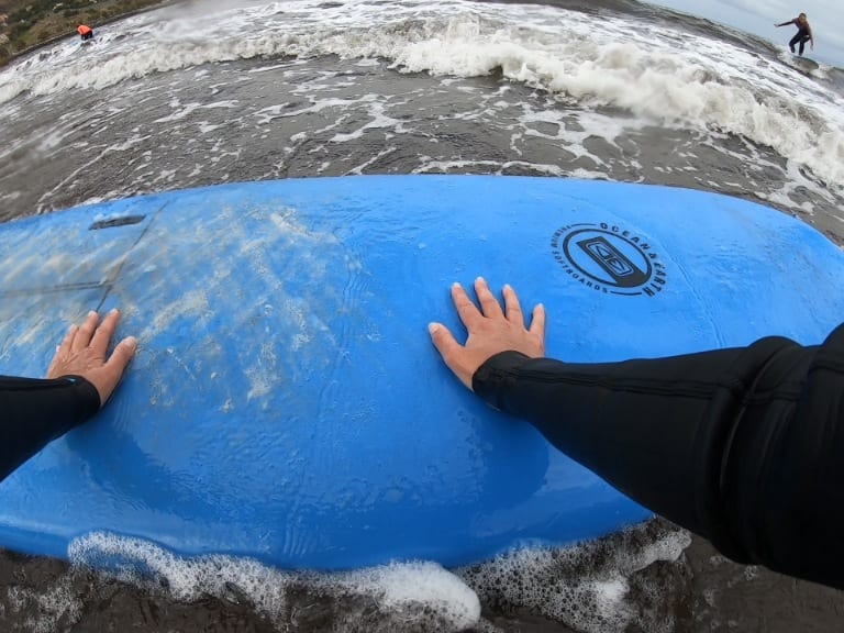 Surfing lessons Madeira Island: Surfing for beginners on Madeira Island, Portugal. Aroundfreedom Surf School review