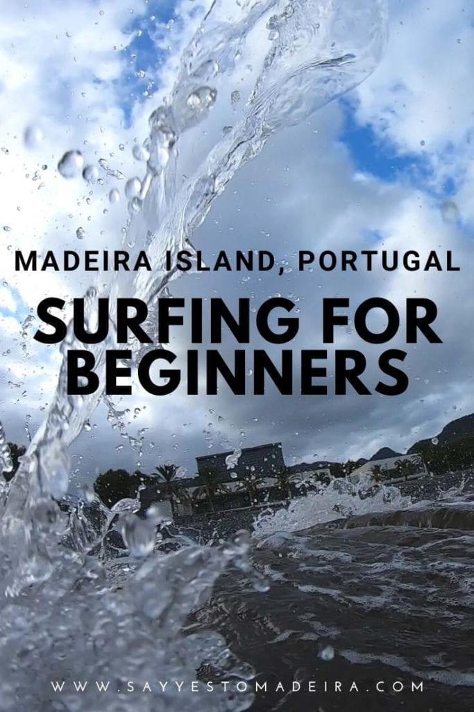 Surfing lessons Madeira Island: Surfing for beginners on Madeira Island, Portugal. Aroundfreedom Surf School review