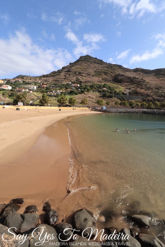 Swimming in Madeira Island - Machico beach