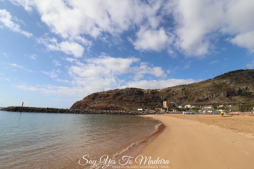 Sandy beaches in Madeira Island - Machico beach