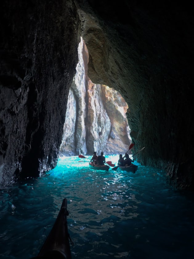 Kayaking on Madeira Island & Porto Santo, Portugal. Kayak and cave tours Portugal