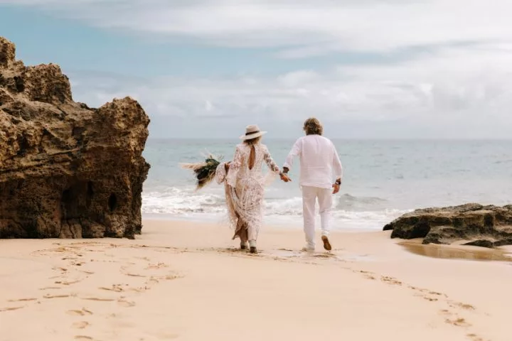 Beach wedding Porto Santo Portugal - Boho elopement Portugal