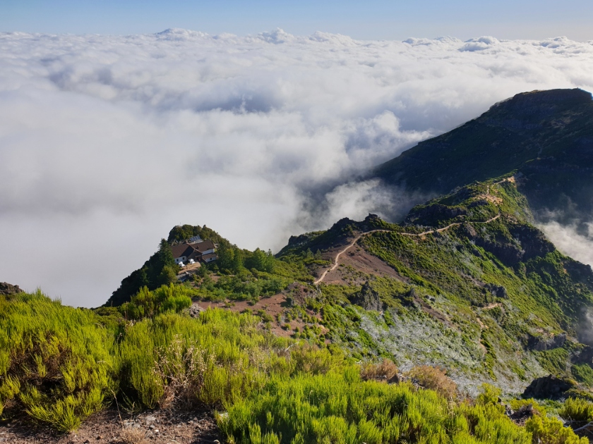 Shelter Pico Ruivo I Schronisko pod Pico Ruivo na Maderze